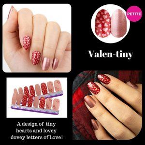Color Street Nail Strips - Valen-tiny - Petite Size